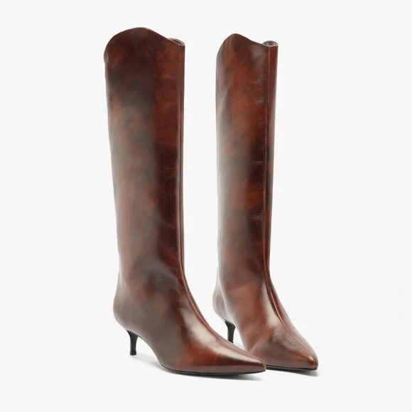SCHUTZ Maryana Lo Brown Boot - Picture 3 of 9